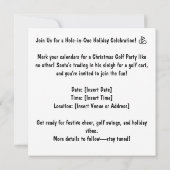 Golf Par t-shirt party Santa Claus Kerstmis Squad (Achterkant)