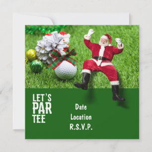 Golf Par t-shirt party Santa Claus Kerstmis Squad
