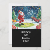 Golf Par t-shirt party Santa Claus Kerstmis Squad Kaart (Voorkant)