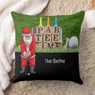 Golf Par t-shirt party Santa Claus Kerstmis Squad Kussen