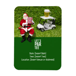 Golf Par t-shirt party Santa Claus Kerstmis Squad Magneet
