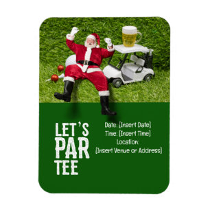 Golf Par t-shirt party Santa Claus Kerstmis Squad Magneet