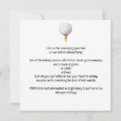 Golf Par t-shirt party Santa Claus Kerstmis Squad Save The Date (Achterkant)