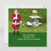 Golf Par t-shirt party Santa Claus Kerstmis Squad Save The Date (Voorkant)