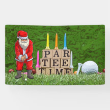 Golf Par t-shirt party Santa Claus Kerstmis Squad