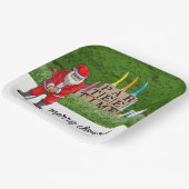Golf Par t-shirt party Santa Claus Papieren Bordje (Gebogen)