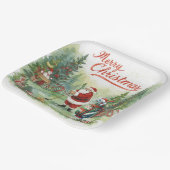 Golf Par t-shirt party Santa Claus Papieren Bordje (Gebogen)