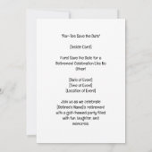 Golf Par t-shirt party-uitnodiging met golfbal Kaart (Achterkant)