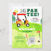 Golf Par-t-shirt schommel door Jongenskinderen Ver Kaart (Voorkant)