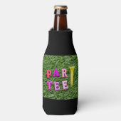 Golf Par t-shirt tijd voor golfer party Flesjeskoeler (Fles Voorkant)