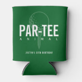 Golf Par-Tee Dieren Verjaardagsfeestje Blikjeskoeler (Voorkant)