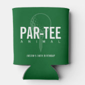 Golf Par-Tee Dieren Verjaardagsfeestje Blikjeskoeler (Achterkant)