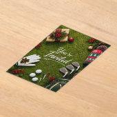 Golf Par tee Golfer Kerstfeest Acryl Uitnodigingen (Laagn)