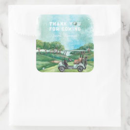Golf Par-Tee | Verjaardag Bedankt Vierkante Sticker