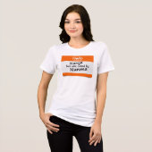 Golf Parkeerprotocol Mijn Naam Is Nunya & Nunma Tri-Blend Shirt (Voorkant volledig)