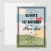 Golf Partee Birthday Party Kaart (Voorkant / Achterkant)
