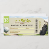 Golf Partee Sport Verjaardagskaart voor volwassene (Voorkant)