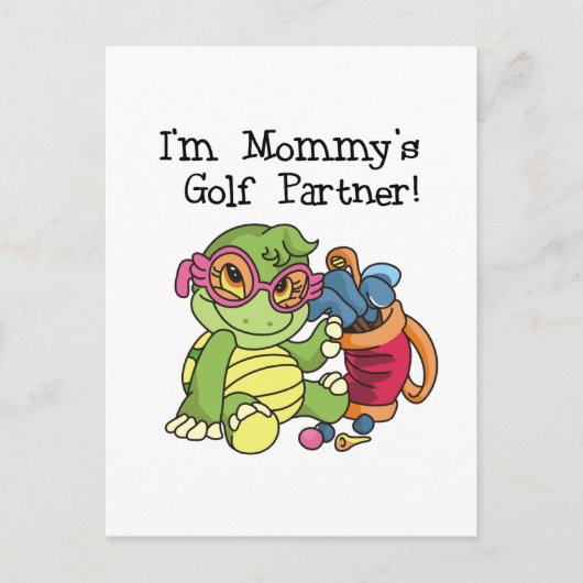 Golf Partner T-shirts en cadeautjes voor mama schi Briefkaart (Voorkant)