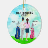 Golf Partners voor het leven aangepaste naam Keramisch Ornament (Links)