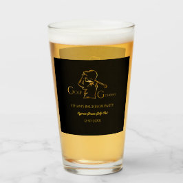 Golf Party - Bachelor Party Golfers Luxe Goud Glas