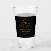 Golf Party - Bachelor Party Golfers Luxe Goud Glas (Voorkant)