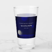 Golf Party Bachelor Party Golfers Navy Blue baan Glas (Achterkant)