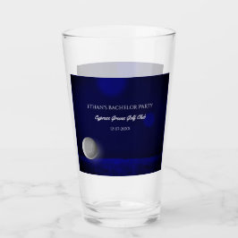 Golf Party Bachelor Party Golfers Navy Blue baan Glas
