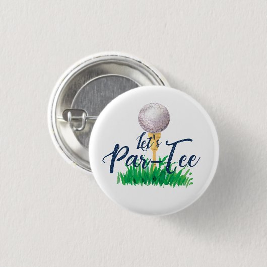 Golf Party Button (Voorkant /achterkant)
