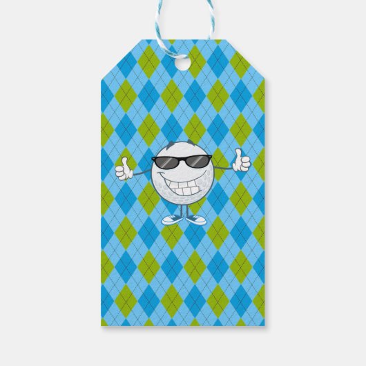 Golf Party Cadeaulabel (Achterkant)