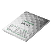 Golf Party Favor Chocolate Snoep Wrappers Notitieblok (Linkerzijde)