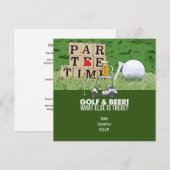 Golf Party Golf en Beer Funny Gezegde voor golfer Kaart (Voorkant / Achterkant)