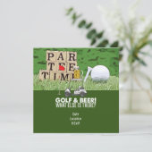 Golf Party Golf en Beer Funny Gezegde voor golfer Kaart (Staand voorkant)