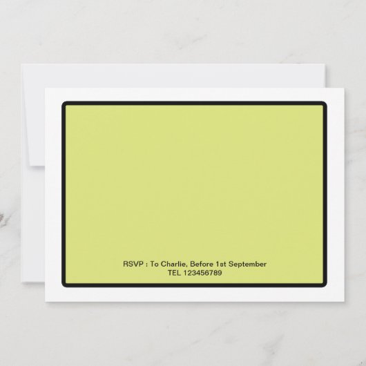 Golf Party Kaart (Achterkant)