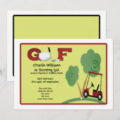 Golf Party Kaart (Voorkant / Achterkant)