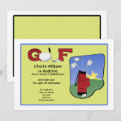 Golf Party Kaart (Voorkant / Achterkant)