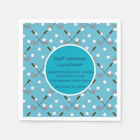 Golf Party Papier Cocktail servet (Voorkant)