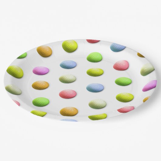 Golf Party Papieren Bordje (Gekanteld)