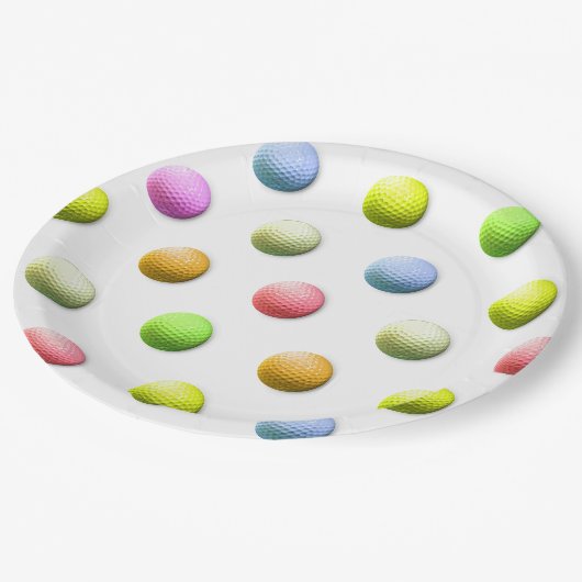 Golf Party Papieren Bordje (Gekanteld)