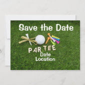 Golf Party-uitnodiging met golfbal en t-shirt Kaart (Voorkant)