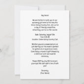 Golf Party uitnodigingskaart waterverf met golfer Kaart (Achterkant)