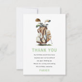 Golf Party Volwassen Verjaardag Bedankkaart (Voorkant)