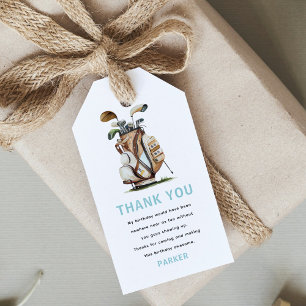 Golf Party Volwassen Verjaardag Cadeaulabel