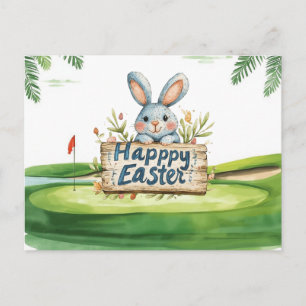 Golf Pasen ontwerp voor golfer Vakantieansichtkaar Feestdagenkaart