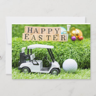 Golf Paskaart voor golfer Feestdagenkaart