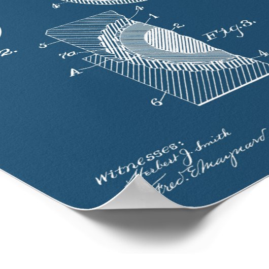  Golf Patent Poster 1 Cyanograph (Hoek)