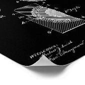  Golf Patent Poster 1 White on Black (Hoek)