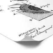 Golf Patent Poster 1 Zwart-wit (Hoek)