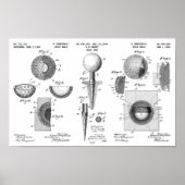 Golf Patent Poster 1 Zwart-wit (Voorkant)
