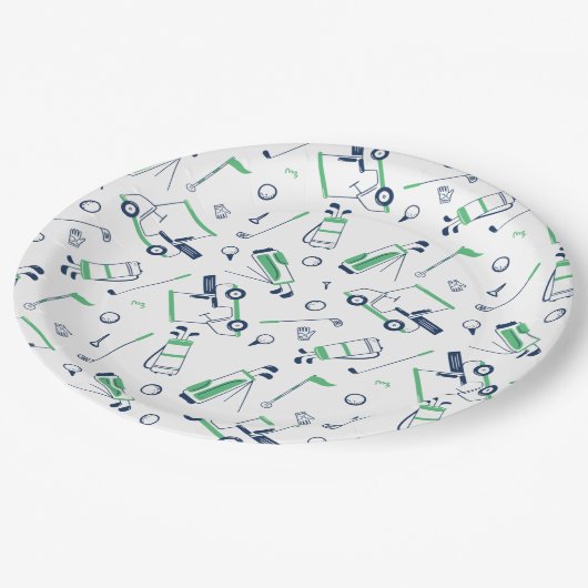 Golf Patroonpapier Borden Papieren Bordje (Gekanteld)