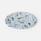 Golf Patroonpapier Borden Papieren Bordje (Gekanteld)